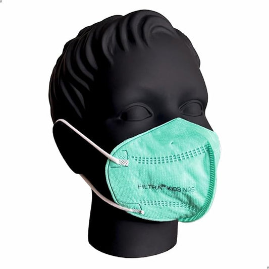 Green Kid's N95 Mask Small Size Box of 25 Masks