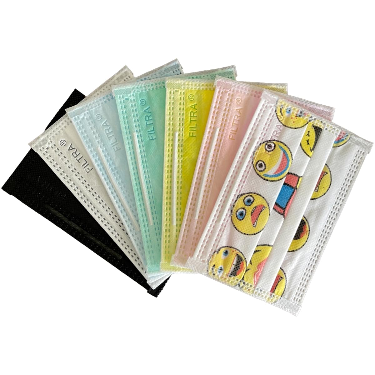 Cartoon Design 3-Ply Ear Loop Kids Mask Pouch of 20+Box of 50 Masks