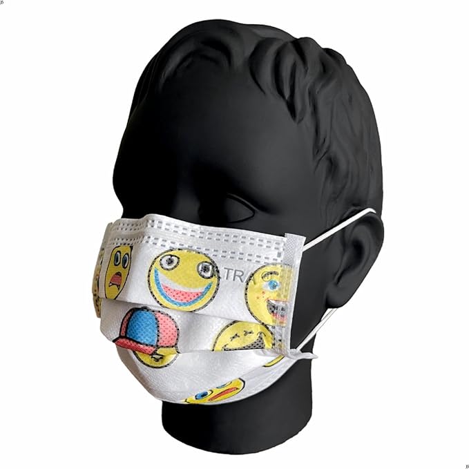Cartoon Design 3-Ply Ear Loop Kids Mask Box of 50 Masks