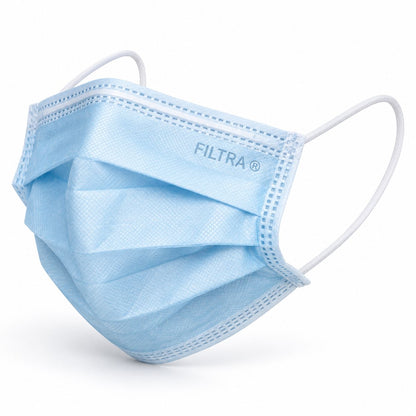 Blue 3-Ply Ear Loop Surgical Mask Box of 100 Masks