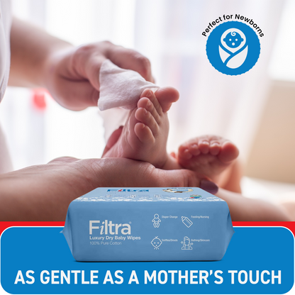 Luxury Dry Baby Wipes