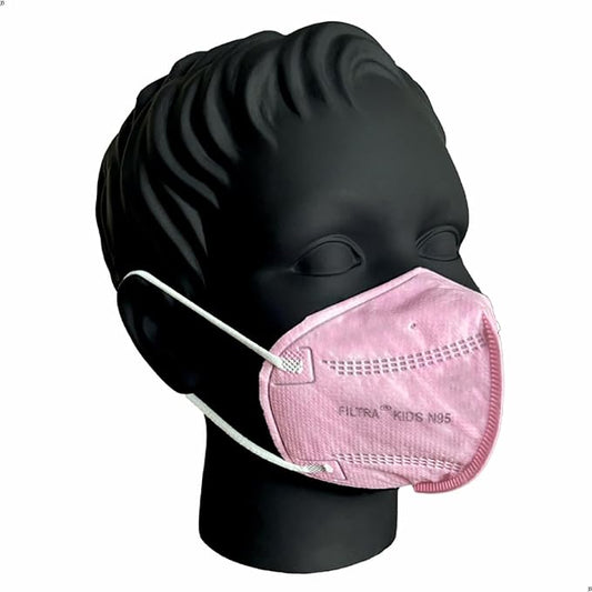 FILTRA® Kid's N95 Mask | Small Size | Pink | Box of 25 Masks