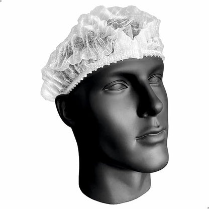 FILTRA® Disposable Bouffant Cap | White | 21" | Box of 100 Caps