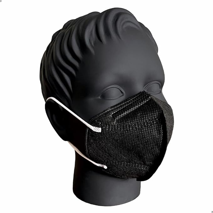 FILTRA® N95 Ear Loop N95 Mask | Medium Size | Black | Box of 25 Masks