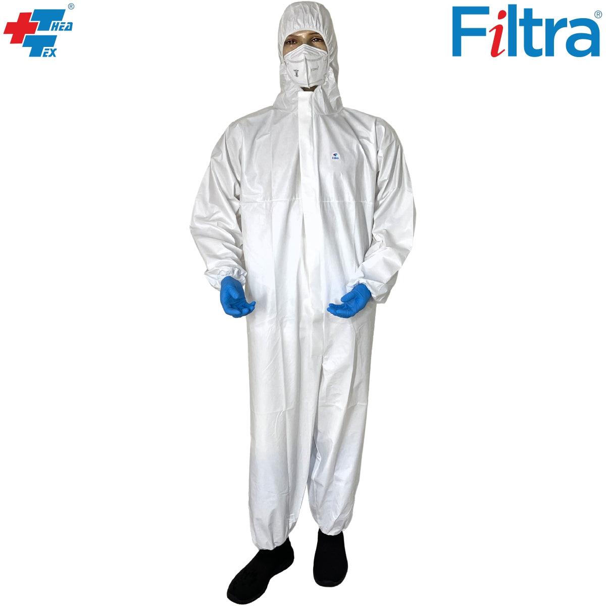 Industrial / Medical / Microporous Laminated Coveralls ( Type 5 &6 ) | White | Pack of 1 Nos