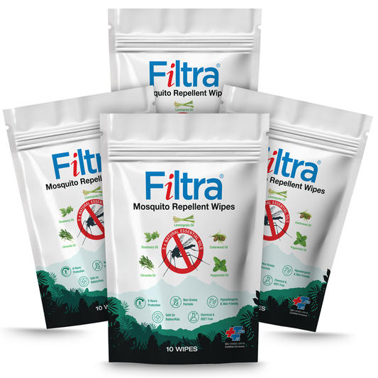 Mosquito Repellent Wipes (Pack of 4 Pouch)