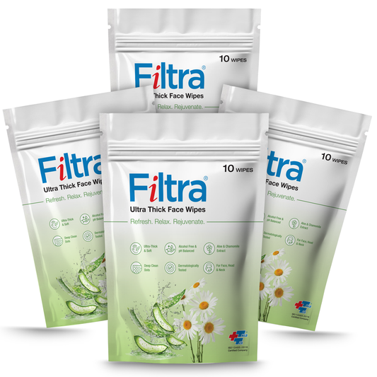 Ultra Thick Face Wipes Pack of 4 Pouch