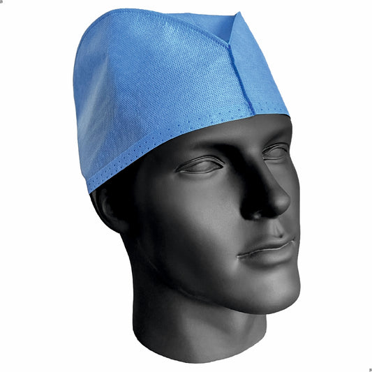 FILTRA® Disposable Surgeon's Cap | SMS Dark Blue | Box of 100 Caps