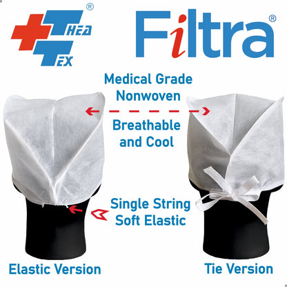 FILTRA® Disposable Surgeon's Cap | Blue | Box of 100 Caps