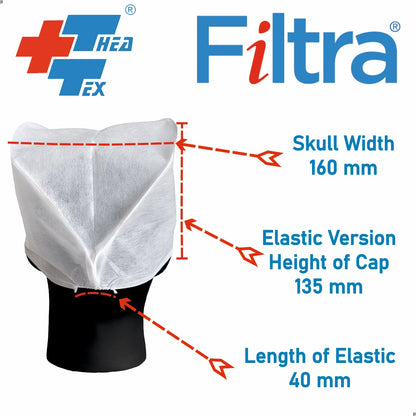 FILTRA® Disposable Surgeon's Cap | Blue | Box of 100 Caps