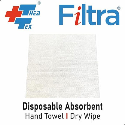 FILTRA® Disposable Absorbent Extra Large Towel, Dry Wipe, Napkin | White