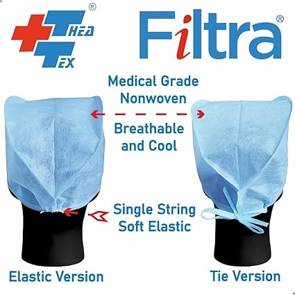 FILTRA® Disposable Surgeon's Cap | Blue | Box of 100 Caps