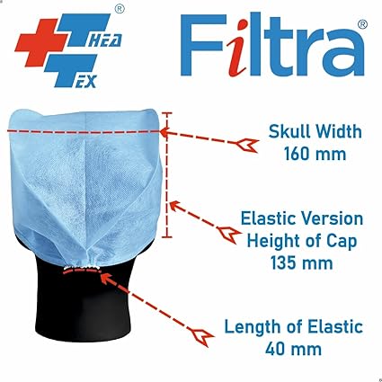 FILTRA® Disposable Surgeon's Cap | Green | Box of 100 Caps