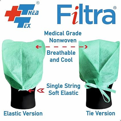 FILTRA® Disposable Surgeon's Cap | Green | Box of 100 Caps