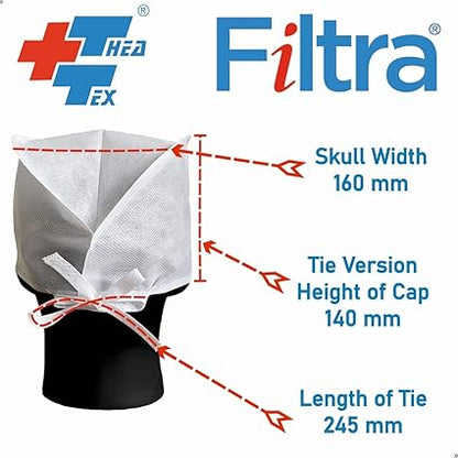 FILTRA® Disposable Surgeon's Cap | Green | Box of 100 Caps