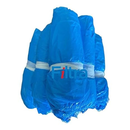 FILTRA® LDPE Shoe Covers | Blue | Pack of 100 Nos ( 50 Pairs )