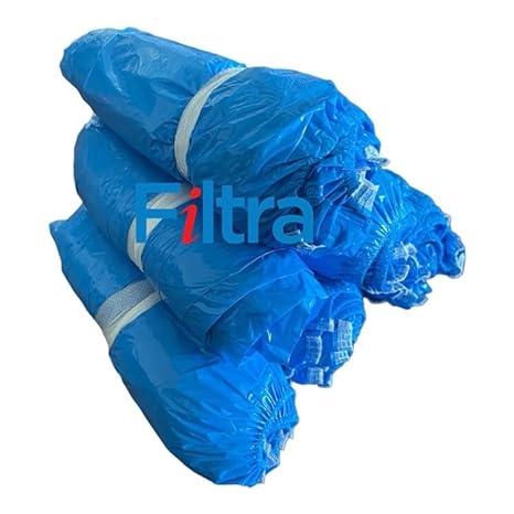 FILTRA® LDPE Shoe Covers | Blue | Pack of 100 Nos ( 50 Pairs )