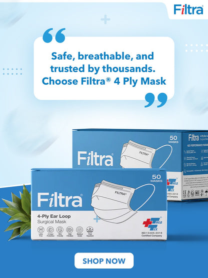 Pink 4-Ply Ear Loop Mask Box of 50 Masks