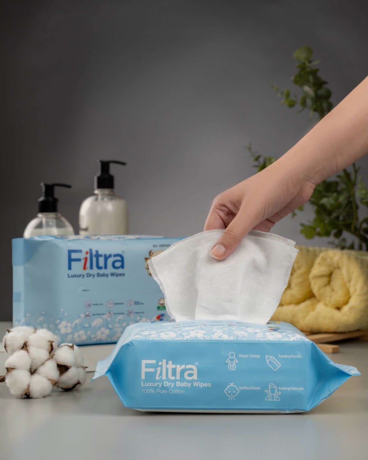 Luxury Dry Baby Wipes