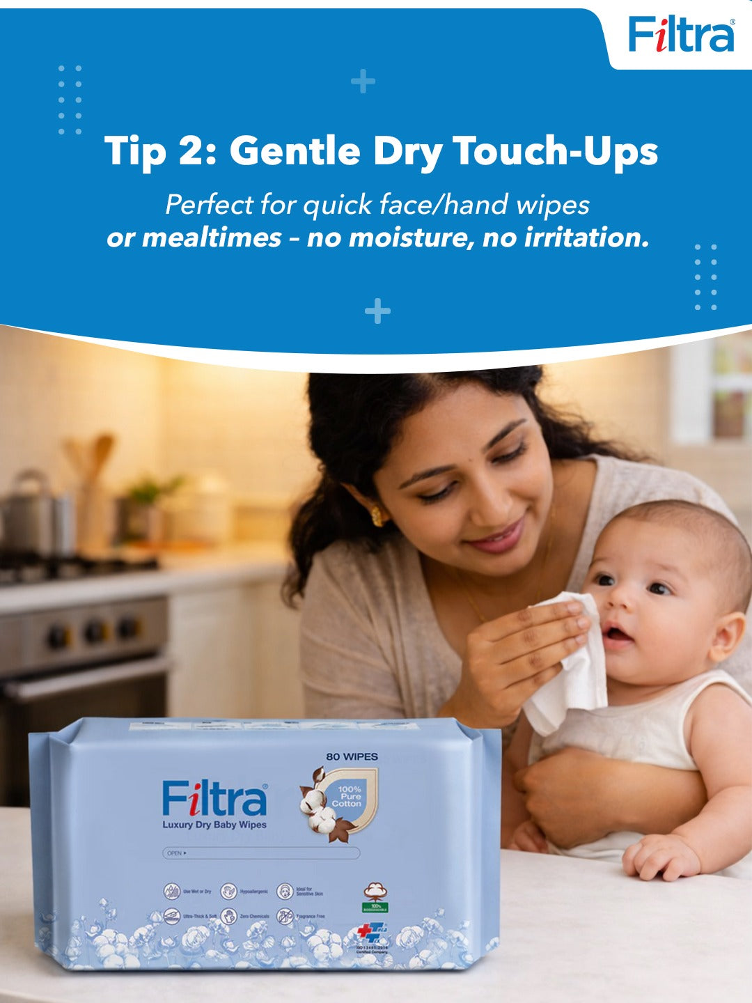 Luxury Dry Baby Wipes