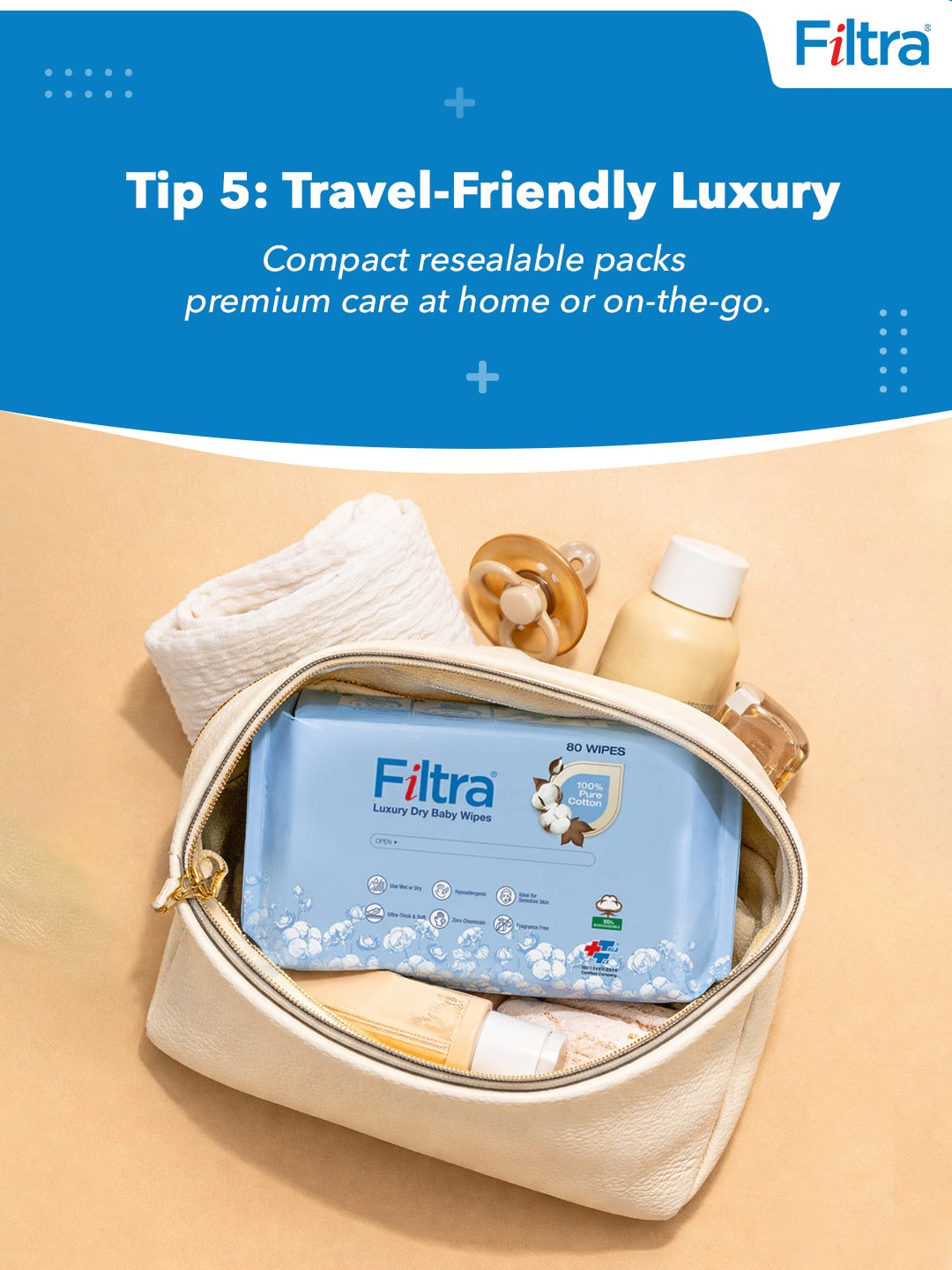 Luxury Dry Baby Wipes