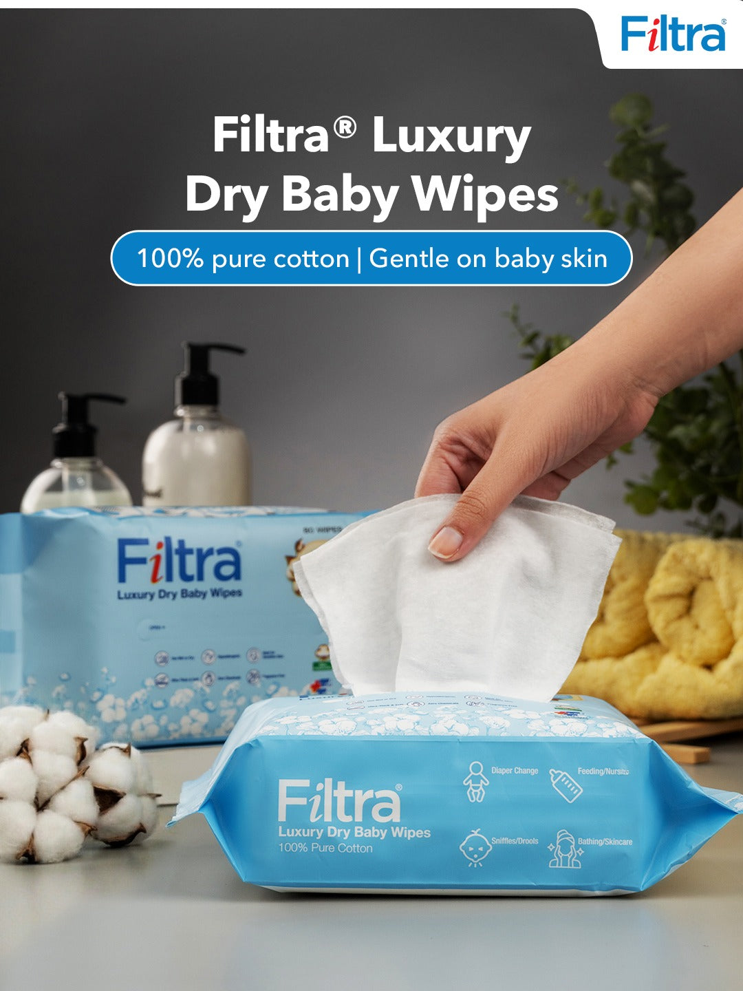 Luxury Dry Baby Wipes