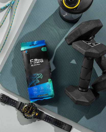 XL Body Wipes - Single Pack Sachets 10 Pack