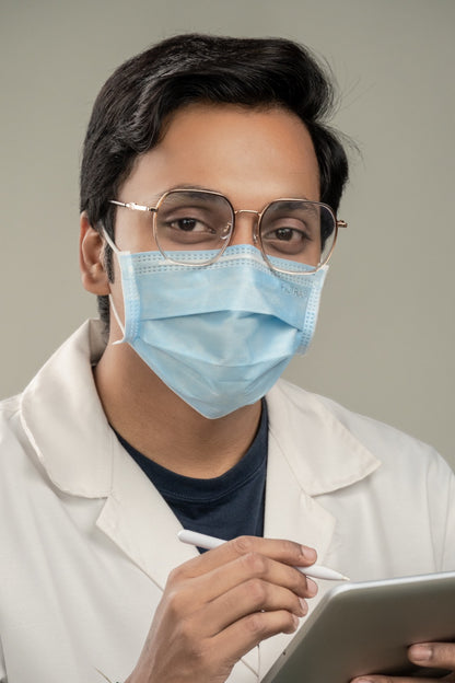 Blue 3-Ply Ear Loop Surgical Mask Box of 100 Masks