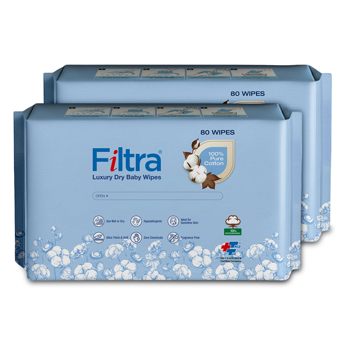 Luxury Dry Baby Wipes